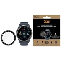 Ochrona ekranu PanzerGlass SmartWatch do smartwatchów Garmin Venu 2 / Venu 2 Plus / Vivoactive 4 - z czarną ramką