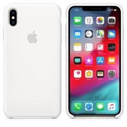 Apple Silicone Case - Silikonowe etui iPhone Xs Max (biały)