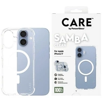 Etui CARE by PanzerGlass Fashionable Samba w. White MagSafe na iPhone 17 - przezroczyste