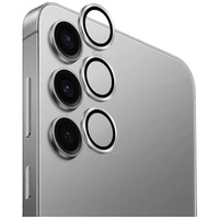 Szkło na obiektyw aparatu UNIQ Optix Aluminium Camera Lens do Samsung Galaxy S25 - srebrne