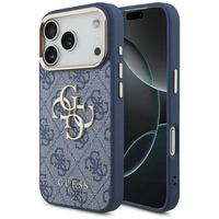 Etui Guess 4G Big 4G Classic Logo na iPhone 17 Pro - niebiesko-złote
