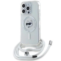 Etui Karl Lagerfeld IML Choupette Head & Cord MagSafe na iPhone 14 Pro Max - przezroczyste