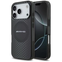 Etui AMG Double Layer Transparent Graphics MagSafe do iPhone 17 Pro - czarne