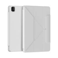 Baseus Safattach Y-type etui do iPad Pro 12,9" 2018/2020/2021 pokrowiec z podstawką biały (ARCX010102)