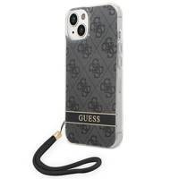 Guess GUOHCP14SH4STK iPhone 14 6,1" czarny/black hardcase 4G Print Strap