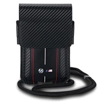 Torebka BMW Carbon & Red Stripe na telefon - czarna