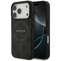 Etui Guess 4G Ring Classic Logo MagSafe do iPhone 17 Pro - czarne