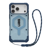 Etui UAG Pathfinder Clear MagSafe Bundle ze smyczą na iPhone 17 Pro Max - niebieskie