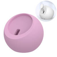 Uchwyt na ładowarkę indukcyjną MagSafe do iPhone i ładowarkę do Apple Watch podstawka stojak na telefon Choetech biały różowy