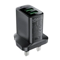 Ładowarka sieciowa Acefast A87 12W (2 x USB-A) UK - czarna