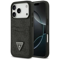 Etui Guess 4G nauble Card Triangle na iPhone 17 Pro - czarne