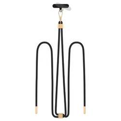 TECH-PROTECT C2S ROPE CROSSBODY STRAP BLACK/GOLD