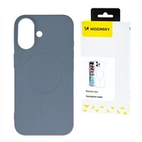Silikonowe etui Wozinsky Silicone Case kompatybilne z MagSafe na Samsung Galaxy S24 FE - szare