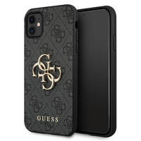 Guess GUHCN614GMGGR iPhone 11 6,1" szary/grey hardcase 4G Big Metal Logo