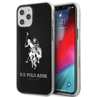 Etui US Polo Shiny Big Logo na iPhone 12 / 12 Pro 6,1" - czarne