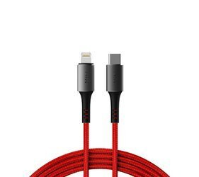 MiLi Braided USB-C Lightning MFI Cable Red (30min=50%)