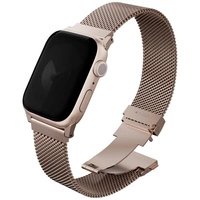 Pasek UNIQ Dante Pro do Apple Watch 44 / 45 / 46 / 49 mm ze stali nierdzewnej - różowy
