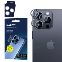 Szkło na obiektyw 3mk HARDY Lens Protection Pro do Apple iPhone 16 Pro / 16 Pro Max - srebrne