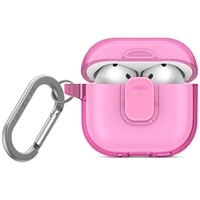 Etui UNIQ Glase Pro do AirPods 4 - różowe