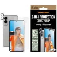 Zestaw ochronny PanzerGlass Hoops+UWF 2w1 Szkło+Lens na Samsung Galaxy S25 Edge  - przezroczyste