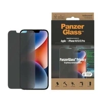 Szkło PanzerGlass Classic Fit prywatyzujące antybakteryjne na iPhone 14 / 13 Pro / 13
