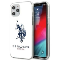 Etui US Polo Shiny Big Logo na iPhone 12 / 12 Pro 6,1" - białe