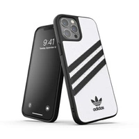 Etui Adidas OR Moulded Case PU na iPhone 12 Pro Max - biało-czarne
