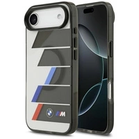 Etui BMW M IML Metal Buttons Tricolor Lines MagSafe na iPhone Air - szare