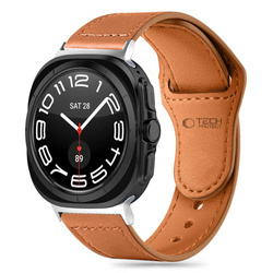 TECH-PROTECT LEATHERFIT SAMSUNG GALAXY WATCH ULTRA 2024 / 2025 (47 MM) BROWN
