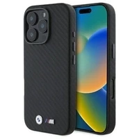 BMW BMHCP16X23PUFWC iPhone 16 Pro Max 6.9" czarny/black hardcase Carbon Wrapped Metal