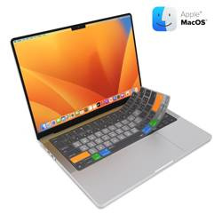 VerSkin Apple MacOS Shortcut Keyboard Protector - MacBook Pro 14"/16" MacBook Air 13" WERSJA EUROPEJSKA Z PIONOWYM ENTEREM