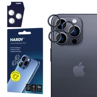 Szkło ochronne na obiektyw aparatu 3mk Lens Protection Pro Black na Apple iPhone 16 Pro /16 Pro Max - czarne