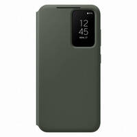 Samsung Smart View Wallet Case etui Samsung Galaxy S23 pokrowiec z inteligentną klapką okienkiem portfel na kartę khaki (EF-ZS911CGEGWW)