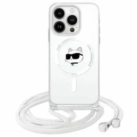 Karl Lagerfeld KLHMP16SHCCHNT iPhone 16   6.1" hardcase transparent IML Choupette Head & Cord Magsafe