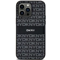 Etui DKNY Leather Mono Stripe & Metal Logo na Samsung Galaxy S24 - czarne