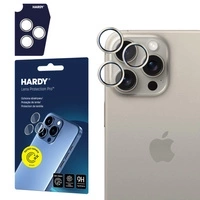 Szkło na obiektyw 3mk HARDY Lens Protection Pro do Apple iPhone 15 Pro - beżowe