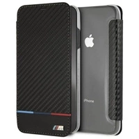 Etui BMW Carbon Tricolor Stripe na iPhone XS Max  - czarne