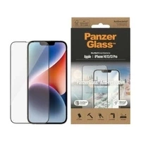 Szkło hartowane PanzerGlass Ultra-Wide Fit antybakteryjne z filtrem odblasków i pozycjonerem na iPhone 14 / 13 Pro / 13