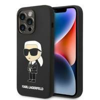 Karl Lagerfeld KLHMP14LSNIKBCK iPhone 14 Pro 6,1" hardcase czarny/black Silicone Ikonik Magsafe