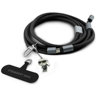 Kabel Karl Lagerfeld CBDY Ikonik Charm USB-C / USB-C smycz - czarny