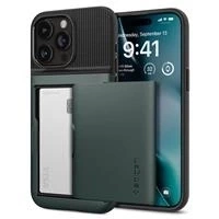 Etui Spigen Slim Armor CS na iPhone 15 Pro - ciemnozielone