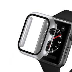 Hi5 Defender Silver - Etui ochronne ze szkłem dla Apple Watch 44mm