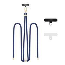 TECH-PROTECT C7S ROPE CROSSBODY STRAP NAVY BLUE/GOLD