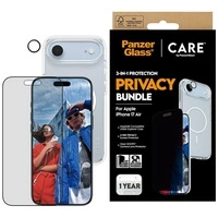 Zestaw ochronny CARE by PanzerGlass Flagship Privacy 3w1 Etui+Szkło Prywatyzujące+Lens na iPhone Air