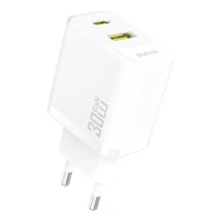 Ładowarka sieciowa Dudao A27TEU PD 30W GaN USB-A USB-C - biała
