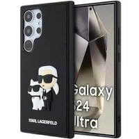 Etui Karl Lagerfeld 3D Rubber Karl&Choupette na Samsung Galaxy S24 Ultra - czarne