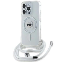 Etui Karl Lagerfeld Crossbody IML Karl Head MagSafe na iPhone 15 Pro - przezroczyste