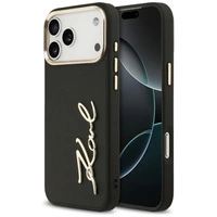 Etui Karl Lagerfeld Karl Script Logo na iPhone 17 Pro Max - czarne