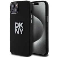 Etui DKNY Liquid Silicone Metal Logo na iPhone 15 / 14 / 13 - czarne