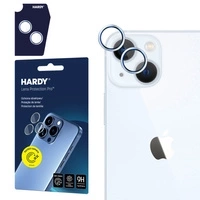 Szkło na obiektyw 3mk HARDY Lens Protection Pro do Apple iPhone 15 / 15 Plus - niebieskie